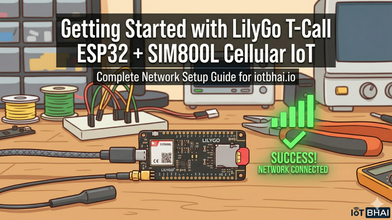Getting Started with LilyGo T-Call ESP32 SIM800L